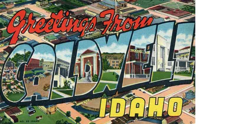 caldwell idaho postcard